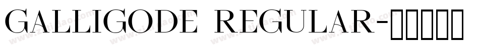 Galligode Regular字体转换